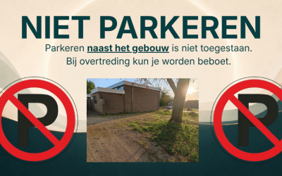Niet parkeren naast gebouw